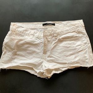 J Brand White Cut-Off Shorts - Size 28